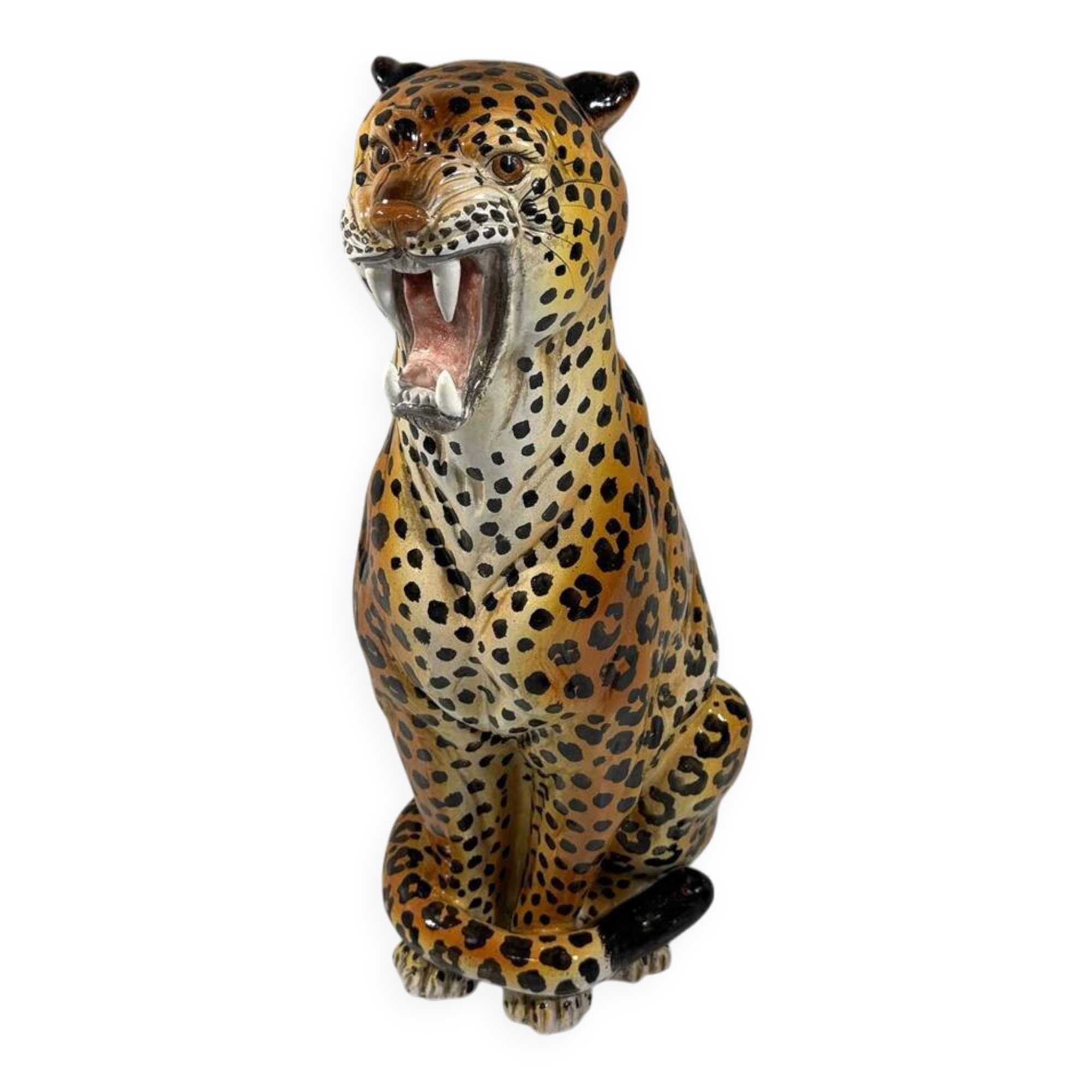 Large Italian ceramic leopard 1970’s