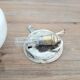 Vintage ceiling lamp / wall lamp - White opaline globe - 70s