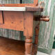 Wood and marble washstand – late 19th century