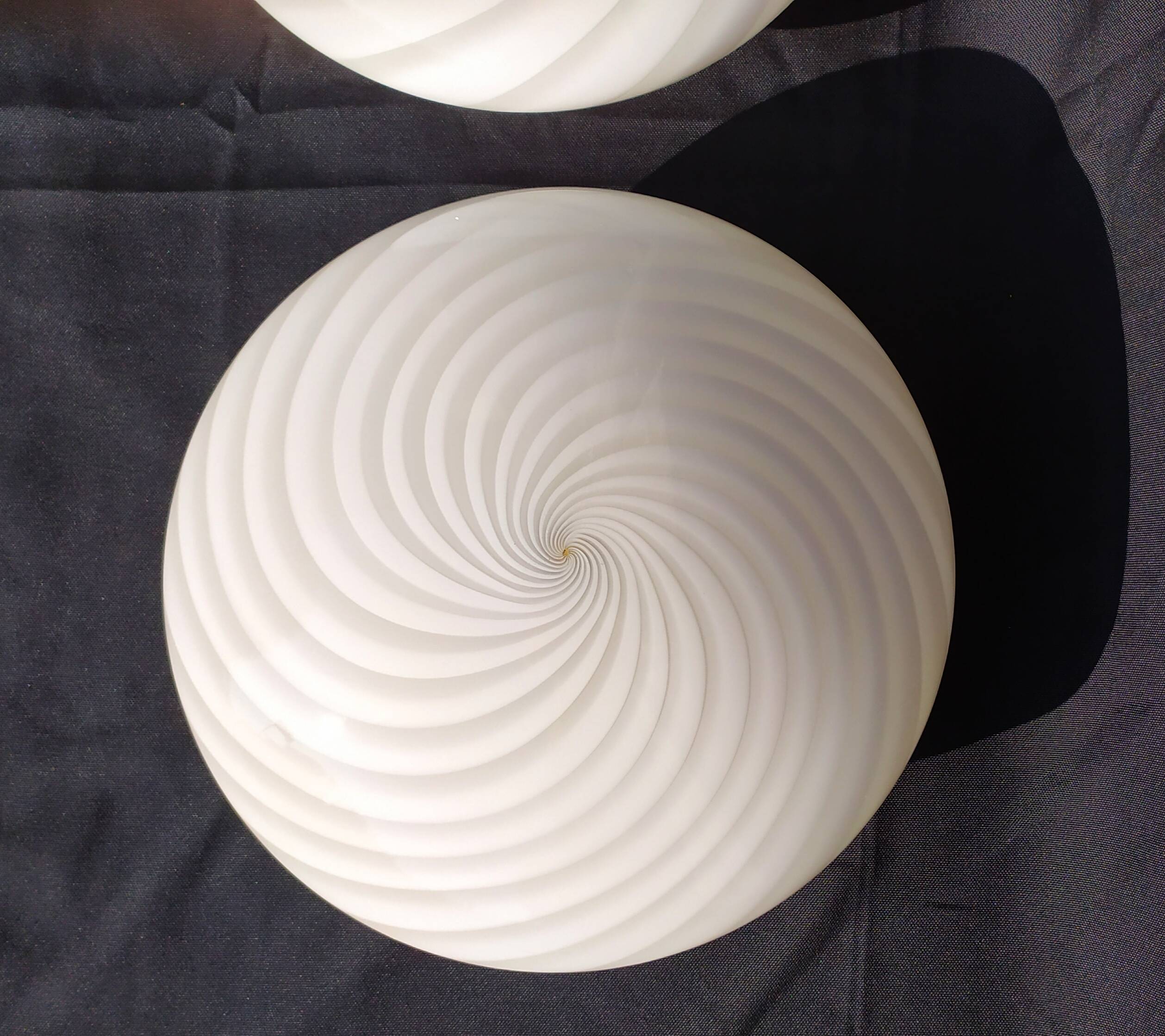 Large Murano glass sconces by Venini, set of two, 1960