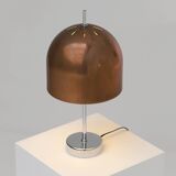 A pair of 1970s table lamps featuring mushroom-shaped shades
