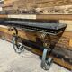 Art Deco marble and wrought iron console