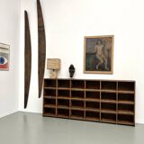 Meuble de métier ancien à 24 casiers