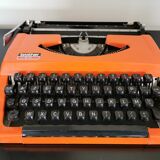 Machine à écrire Vintage Brother 210 orange