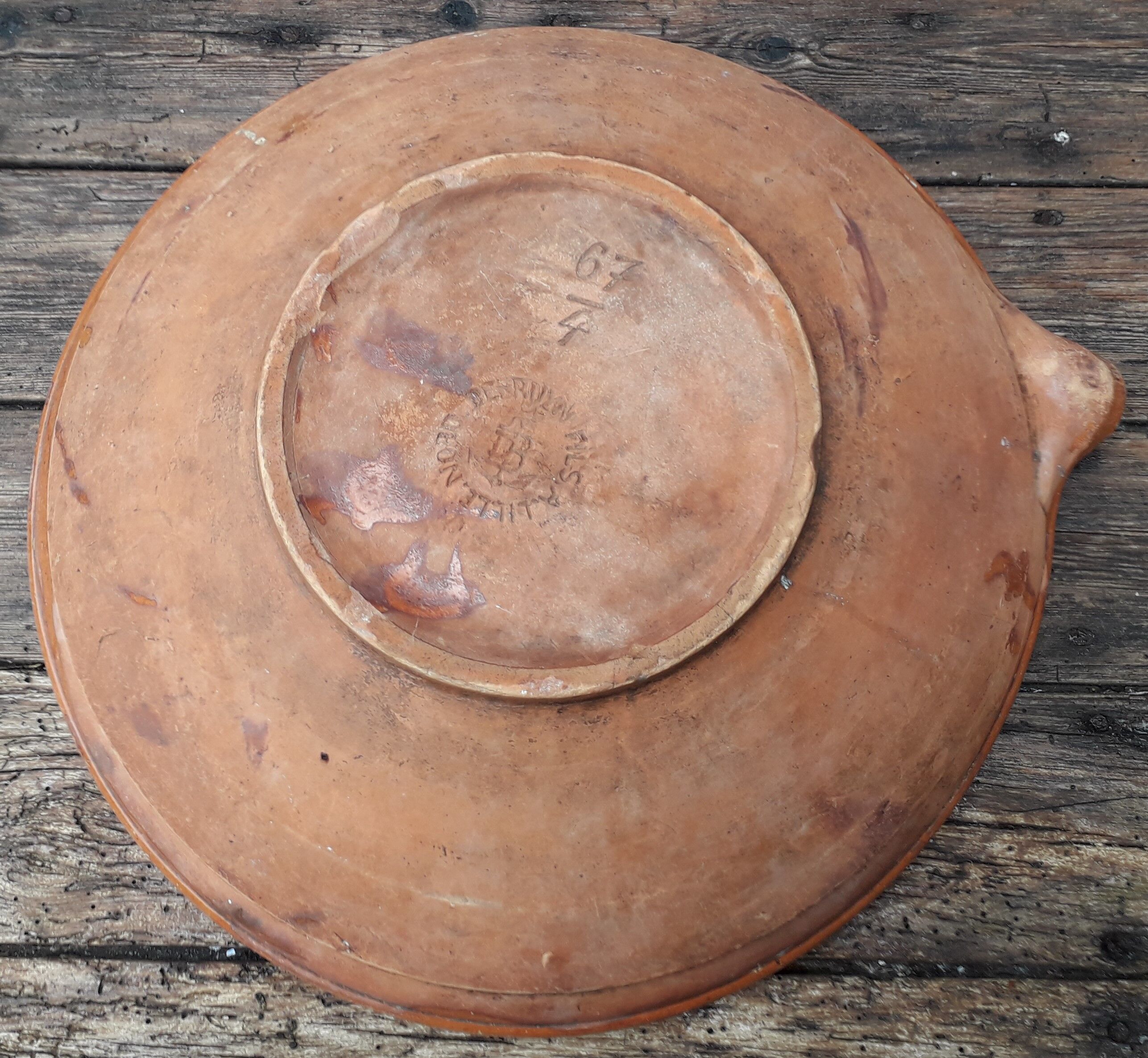 Terracotta jatte Fives Lille Gustave de Bruyn