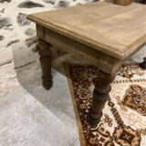 Small wooden coffee table with turned legs