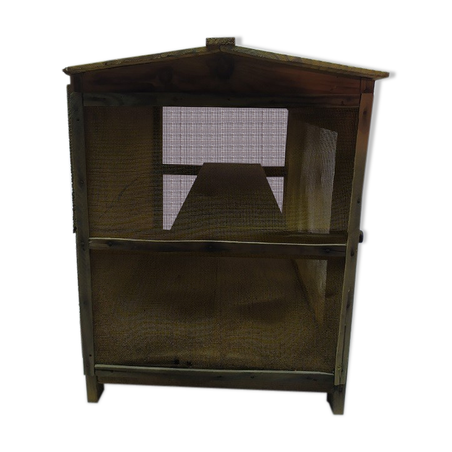 Garde manger en bois ancien Vintage