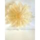 Venetian Amber ” Leaves Graniglia” Murano Glass Flush Mount