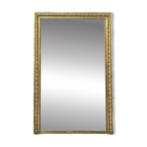 Miroir ancien de cheminée 159/104cm, trumeau doré à la feuille d’or