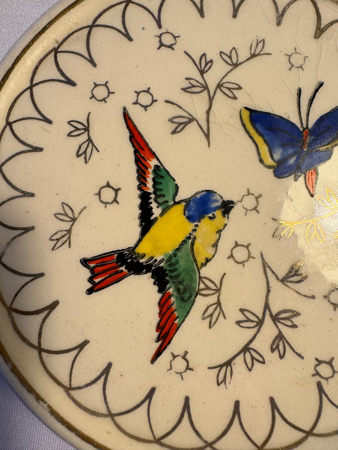 Bottle coaster, Longwy, 20th century