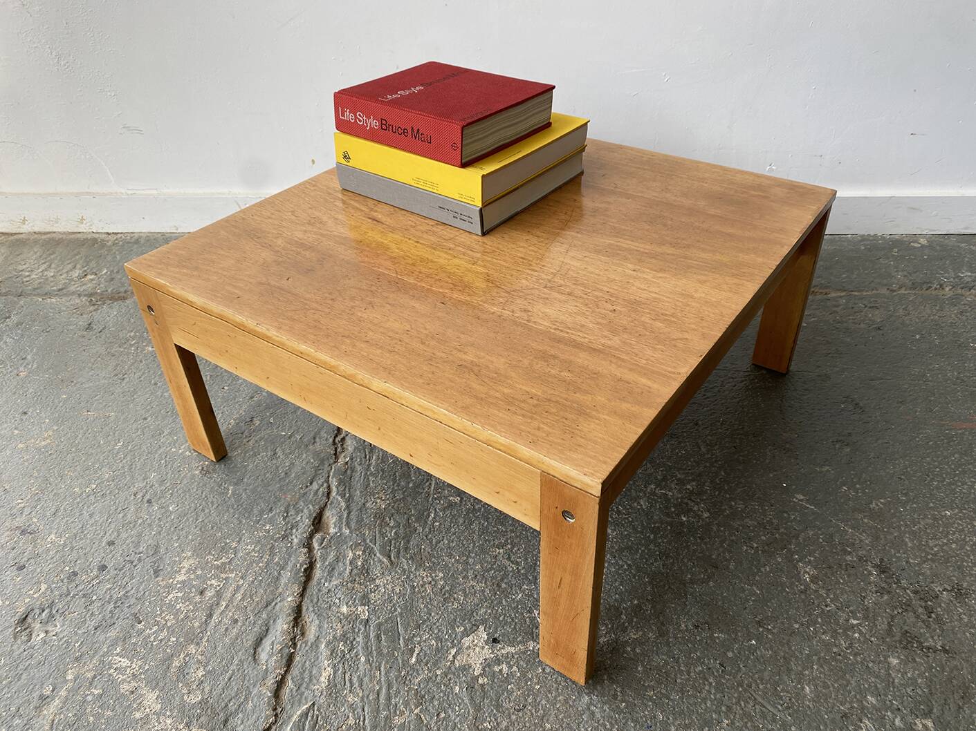 1980’s Early Habitat Pine coffee table