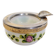 Cendrier de poche Napoléon III en opaline et métal