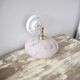 Applique en verre de Clichy rose