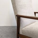 Pair of vintage beech armchairs from the 50s/60s