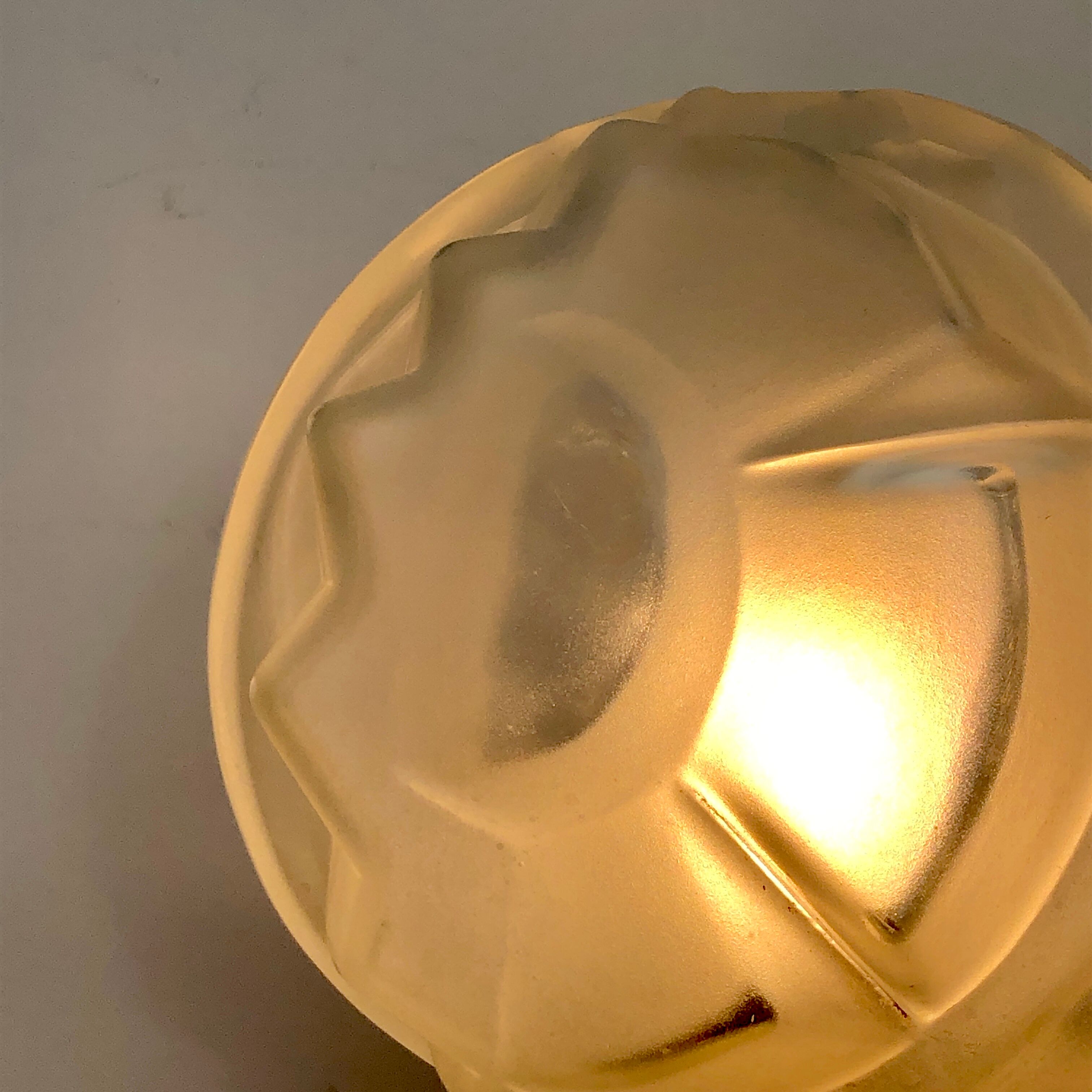 Vintage art deco globe installation lamp