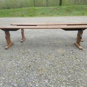 Pair of oak benches