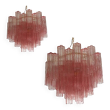 Lustre Spoutnik en verre de Murano contemporain, style Mazzega, lot de 2 ou une paire de lustres