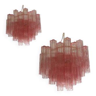 Contemporary Murano glass Sputnik chandelier, Mazzega style, set of 2 or a pair of chandeliers