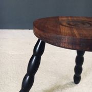 French Bobbin Tripod Stool, 1940s