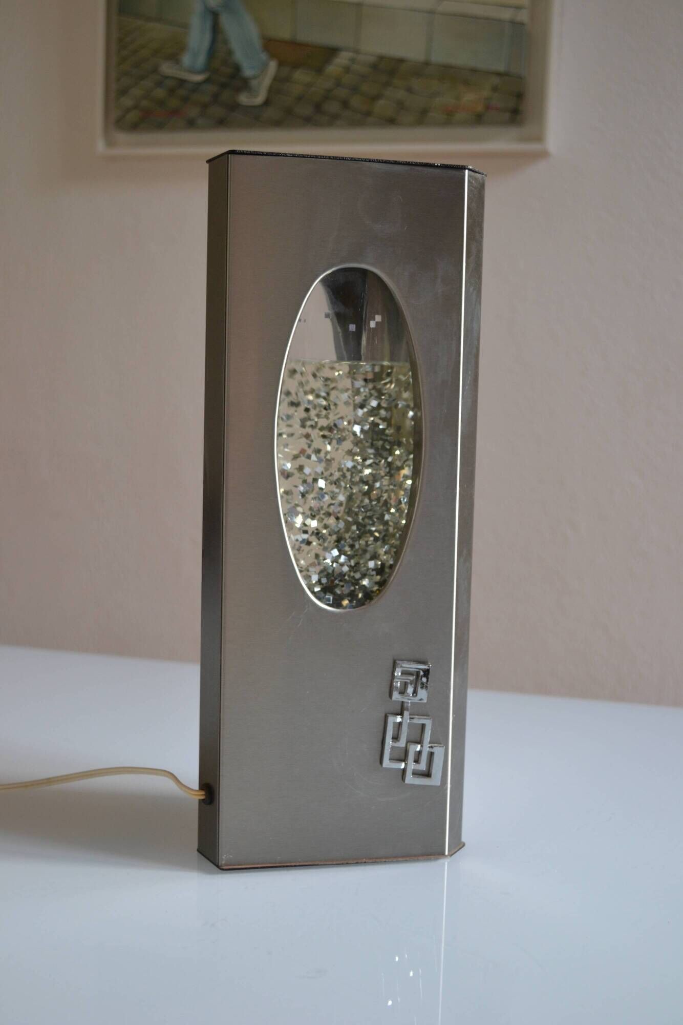 Vintage Space Age Psychedelic 70s 1970s Glitter Lamp