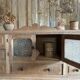 Small piece of furniture with glass doors and drawers