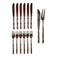 14 “Bamboo” nickel bronze place settings