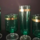 Set of Vintage Art Deco style Luminarc glasses.