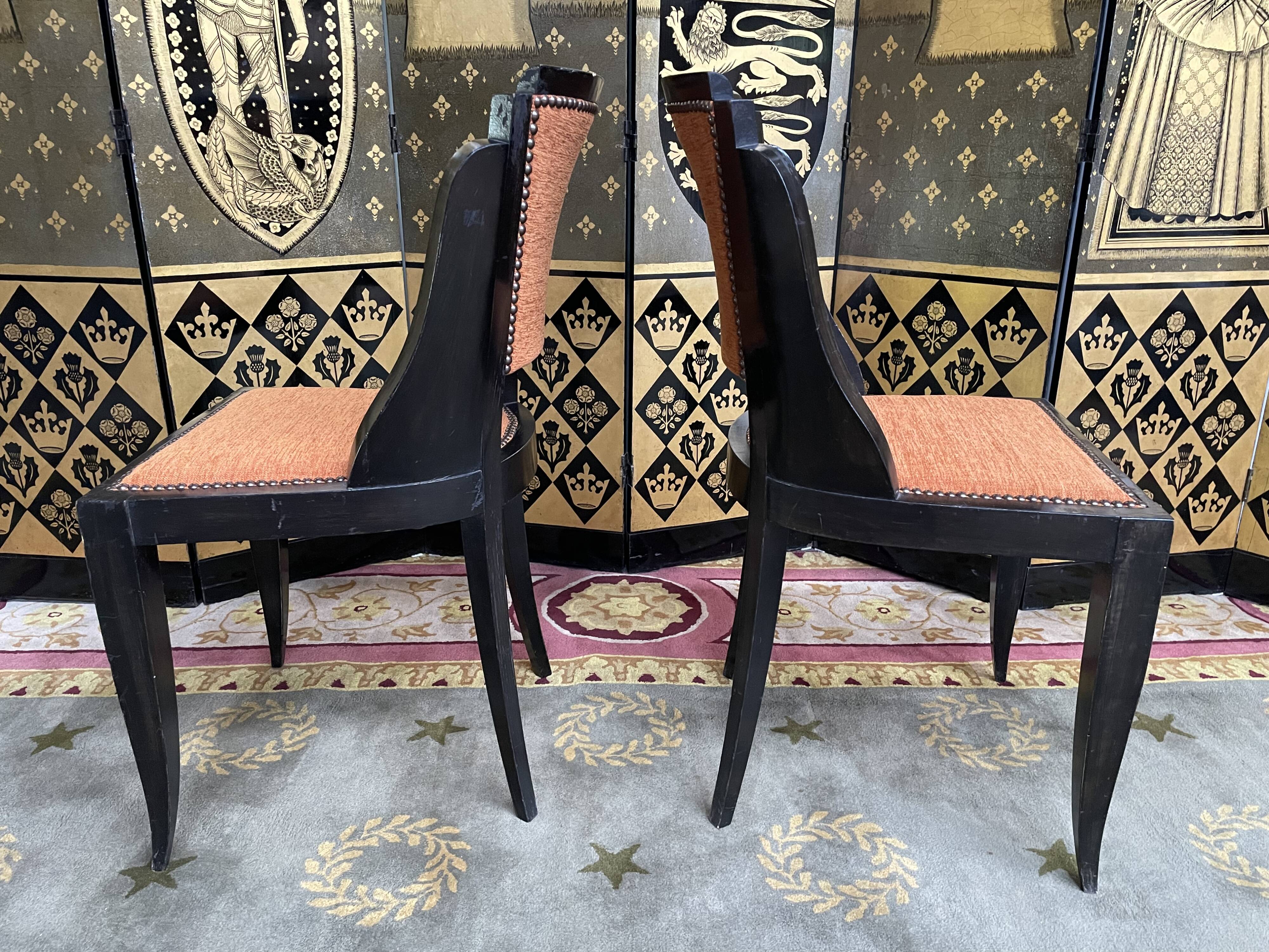 Pair of restored Art Deco period chairs
