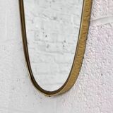 Gold mirror rearview mirror and free form from the 50s