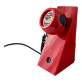 Vintage Space Age Red Magnetic Table Lamp by Brilliant Leuchten AG, Germany