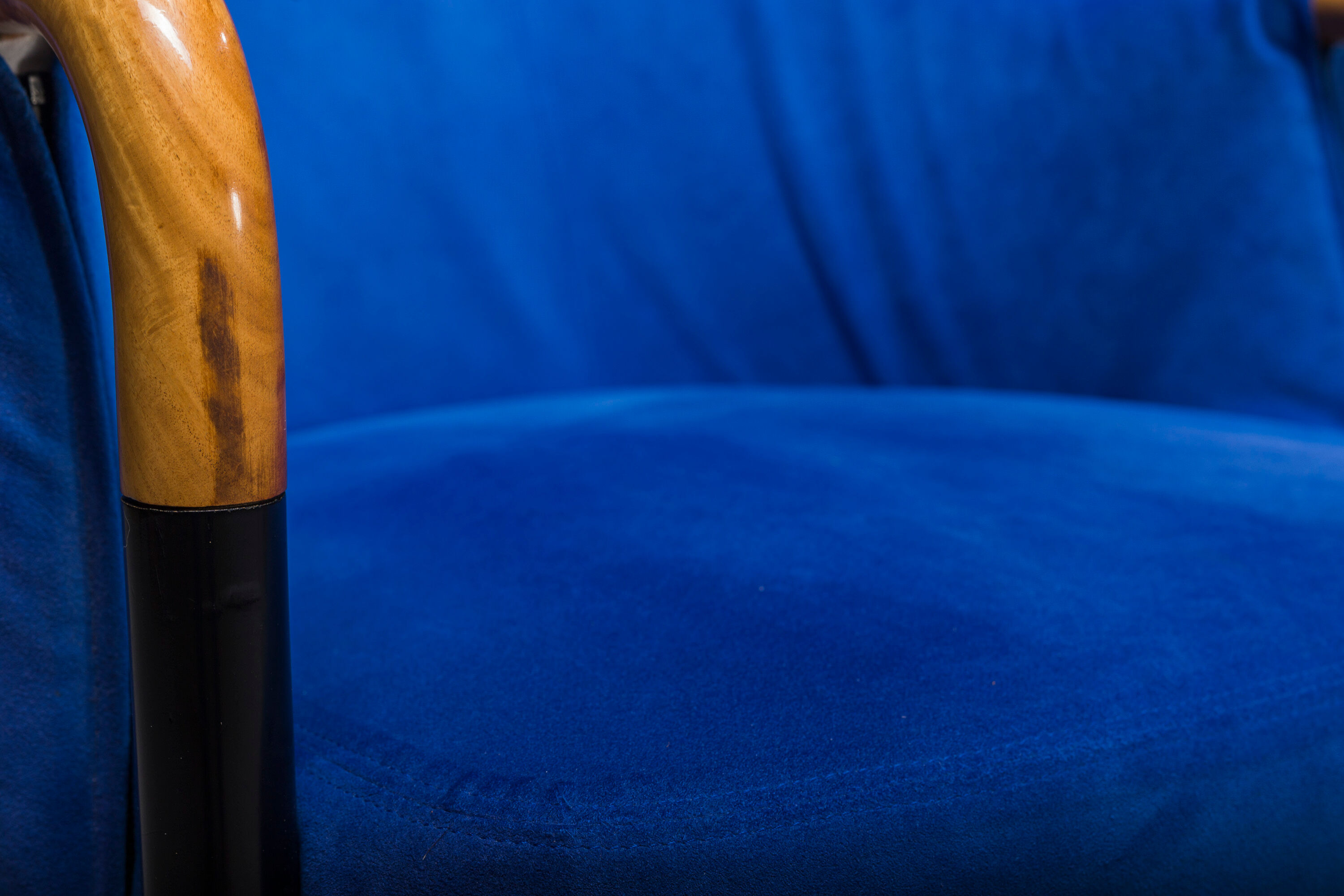 Italian alcantara project Armchairs by Umberto Asnago for Giorgetti/Progetti, 1980s