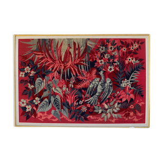 Tapestry signed by Hervé Lelong 1960