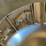 Vintage gilt bronze horoscope ashtray