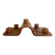 Terracotta candlestick with 5 holders, 1980s.