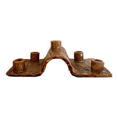 Terracotta candlestick with 5 holders, 1980s.