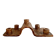 Terracotta candlestick with 5 holders, 1980s.