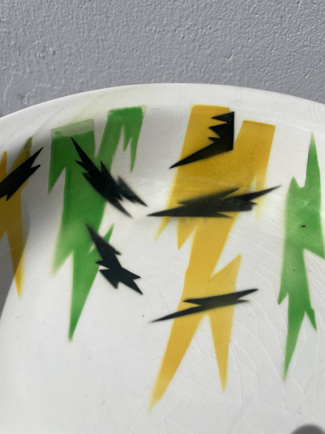 Round éclair dish 1970 Digoin Sarreguemines