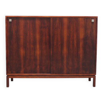 Cabinet en palissandre avec portes coulissantes par Alfred Hendrickx pour Belform, années 1960.