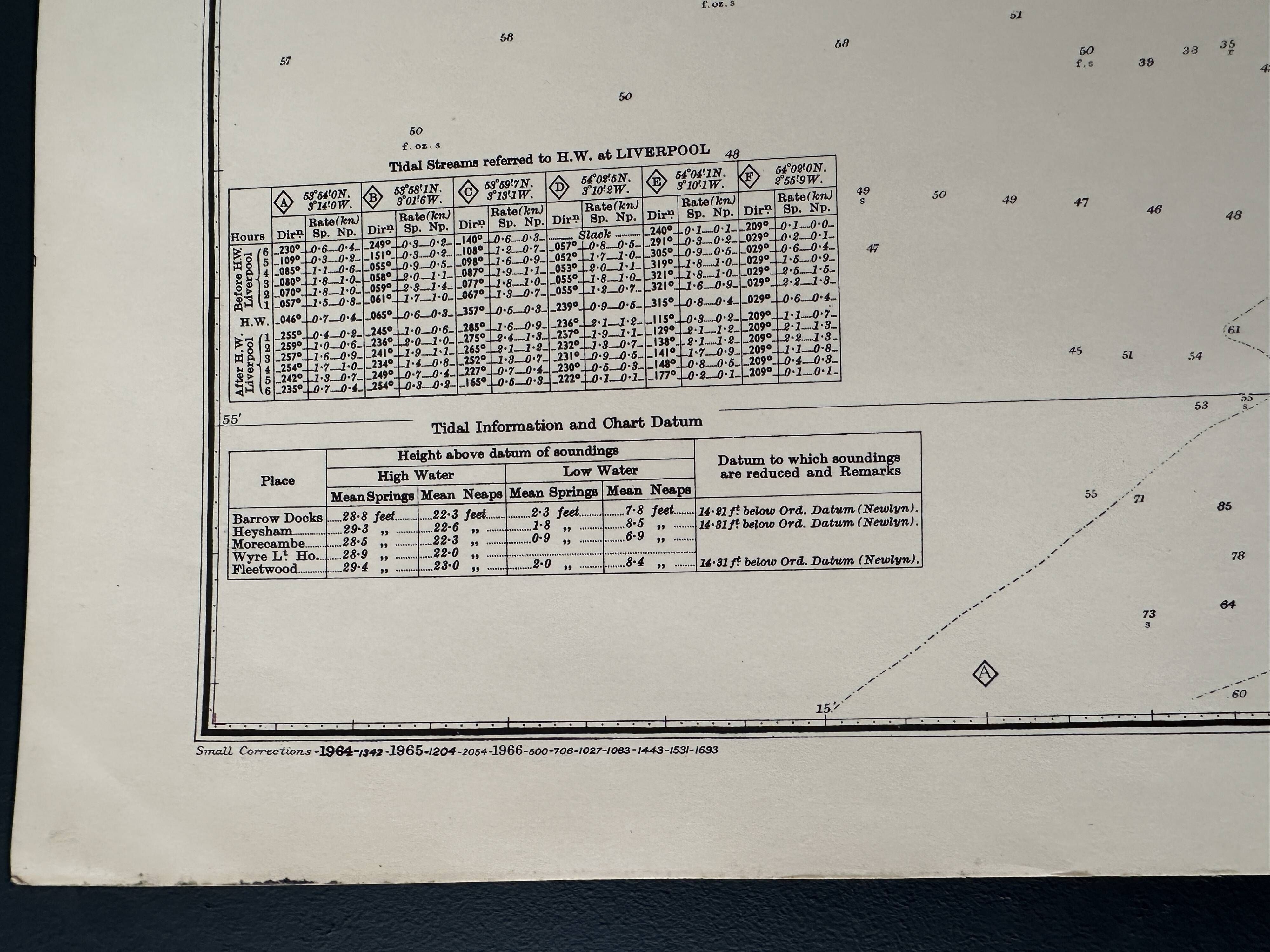 England West Coast Morecambe Bay Nautical Map
