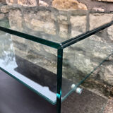 Glass coffee table