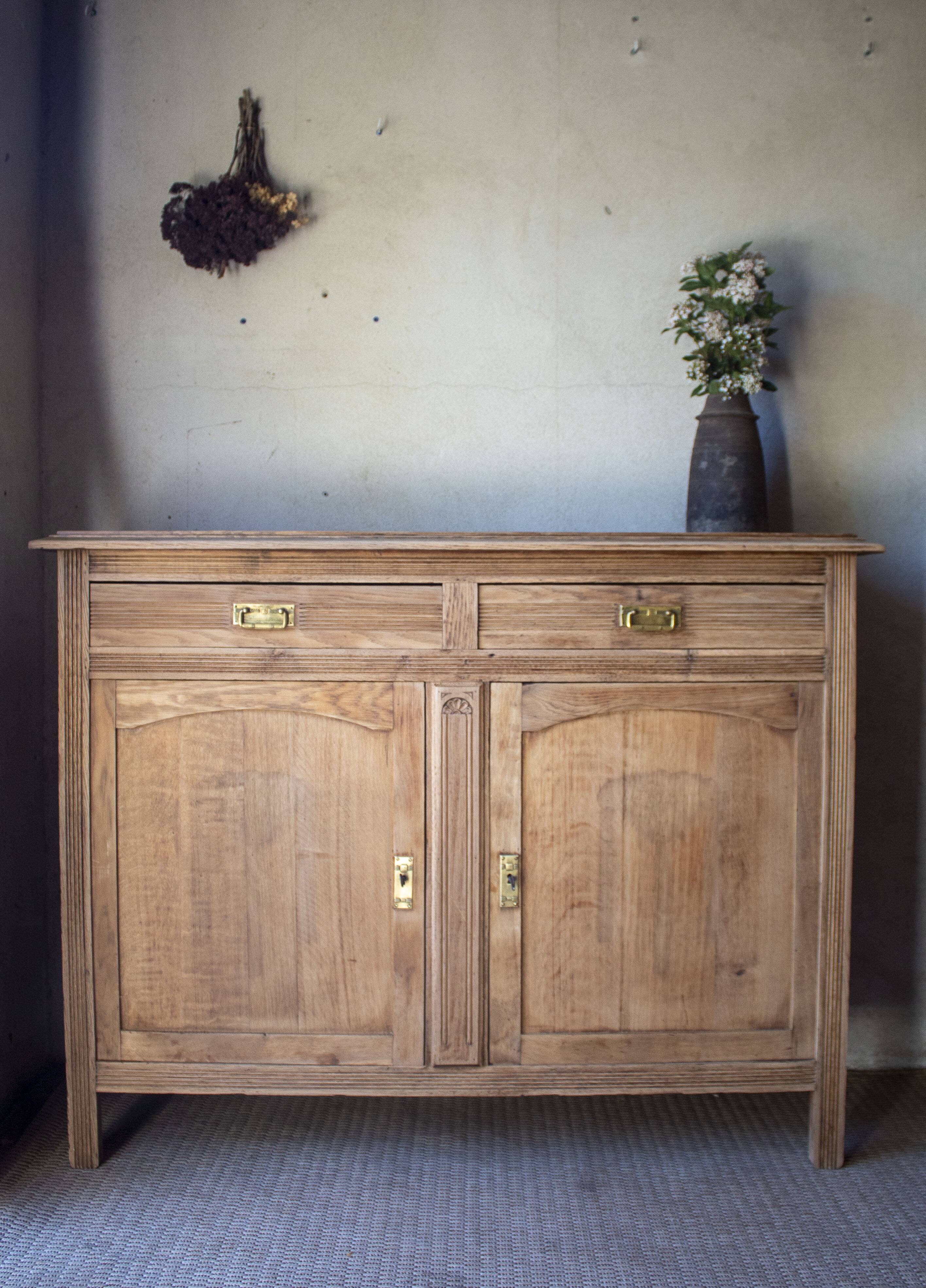 Vintage oak grand buffet