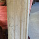 Column in solid white marble veined with grey, decorated with vertical fluting, 110 cm.