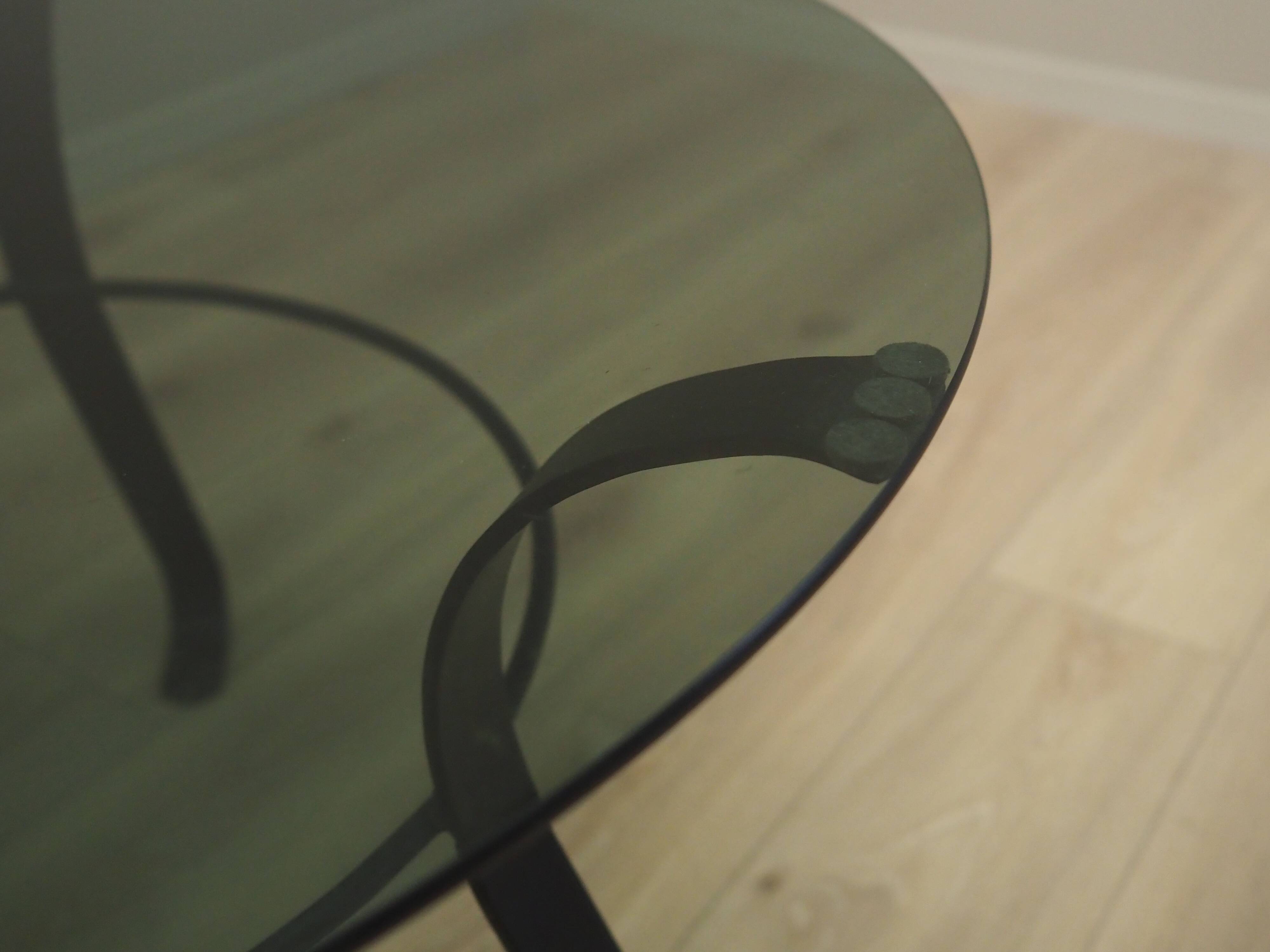 Glass coffee table, Danish design, 1970s, production: Denmark