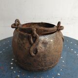 Old cast iron cauldron