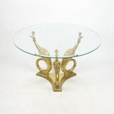 Table basse Hollywood Regency, années 1970