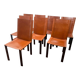 Chaise Coral Mattéo Grassi en cuir marron