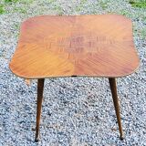 Vintage coffee table from the 50s with compass feet