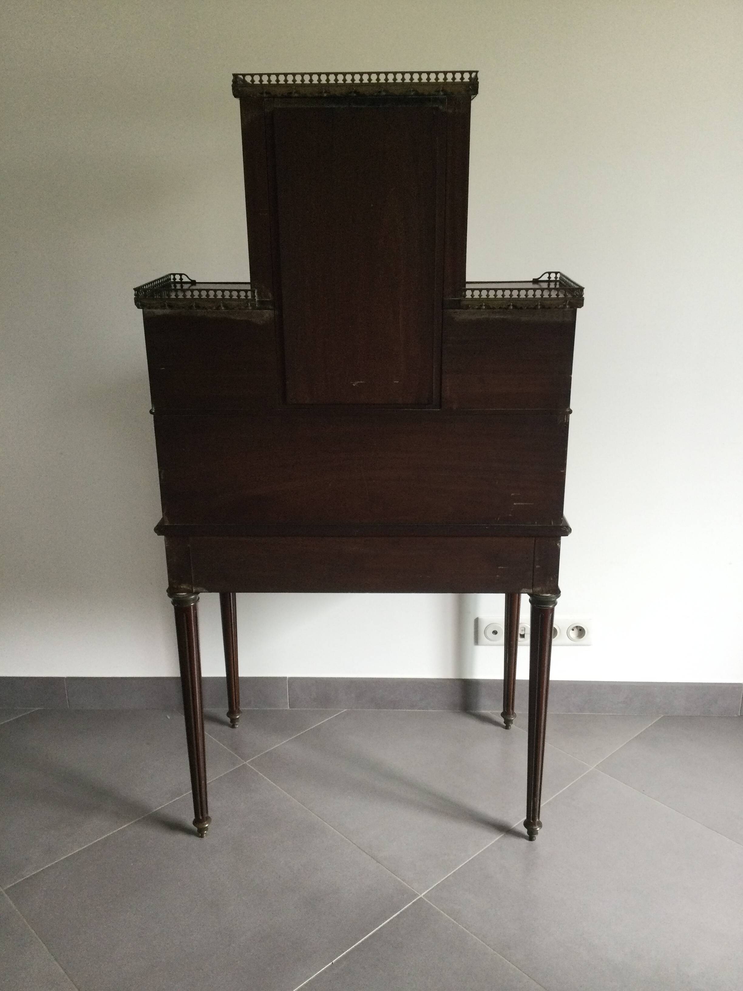 Louis XVI Style Mahogany Bonheur Du Jour