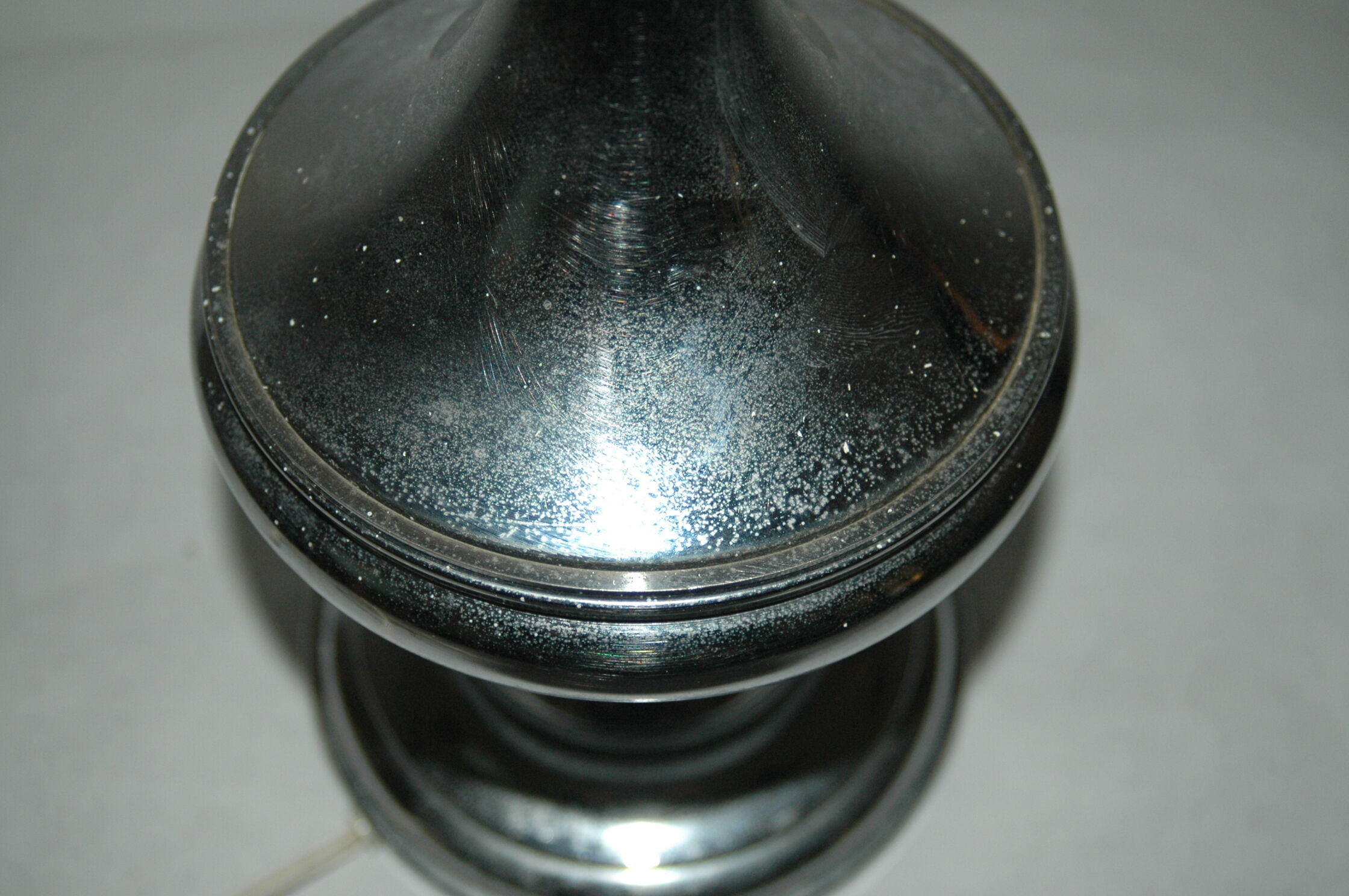 Lamp cast aluminum design chrome 60's