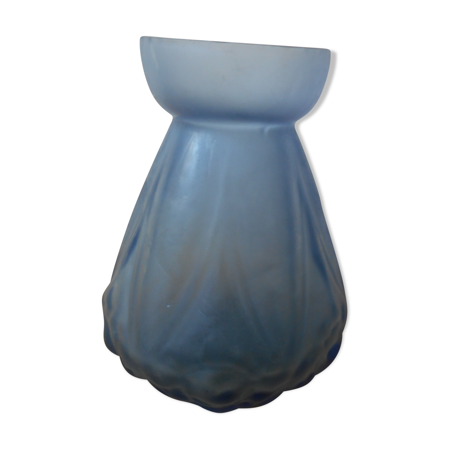 Vase à jacinthe bleu